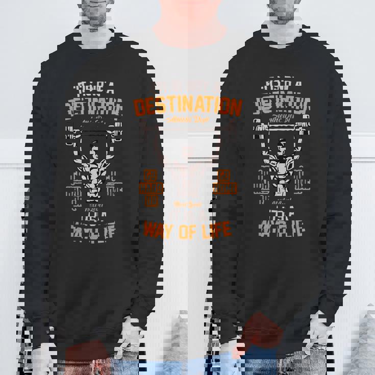 Gym Fitness Workout Bodybuilding Weightlifting Training スウェットシャツ 高齢者への贈り物