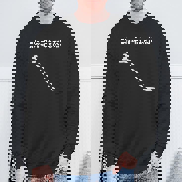 I Have Potential Energy Physics Joke スウェットシャツ 高齢者への贈り物