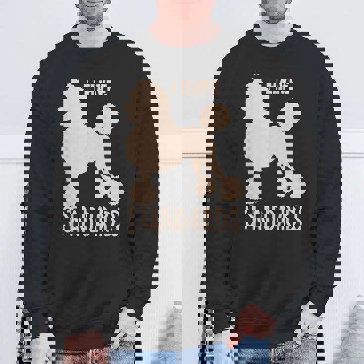 I Havetandards プードル キュート スタンダード プードル スウェットシャツ 高齢者への贈り物