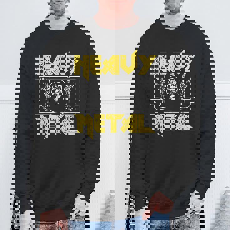 Heavy Metal Death Rock Keleton Horns Up ヘヴィメタル スウェットシャツ 高齢者への贈り物