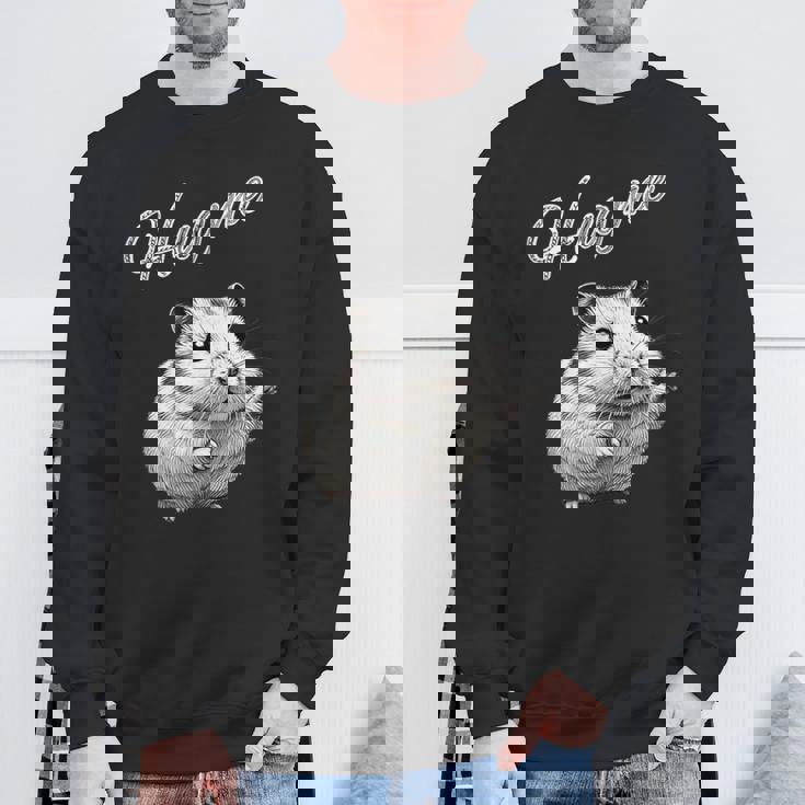 Hug Me ジャンガリアンハムスター アートデザイン 可愛い おしゃれ 動物 齧歯類 スウェットシャツ 高齢者への贈り物