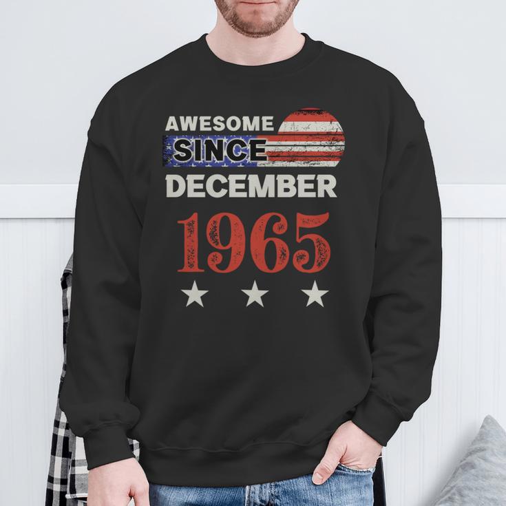 Impresionante Banderaintage De Estados Unidos Desde 1965 De Diciembre De 1965 Manga Larga Camisa de entrenamiento Regalos para ancianos