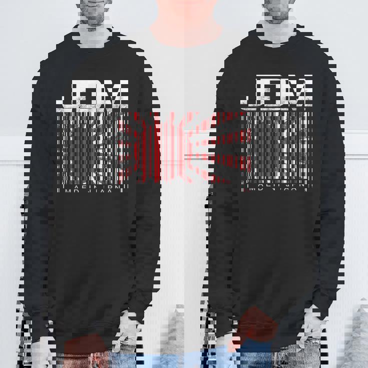 Jdm Barcode Made In Japan モータースポーツ メンズ シャツ スウェットシャツ 高齢者への贈り物