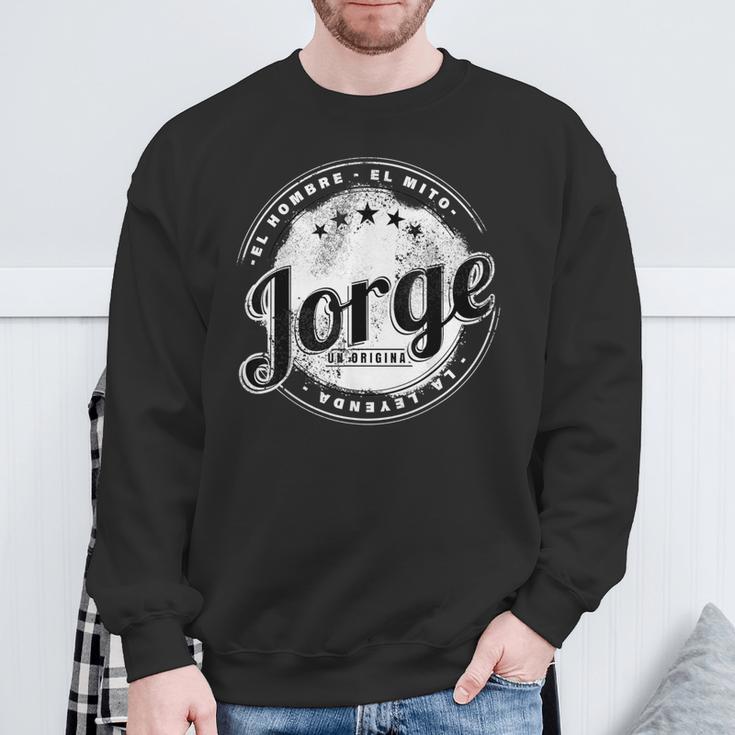 Jorge El Hombre El Mito La Leyend Jorge Nombre Camisa de entrenamiento Regalos para ancianos