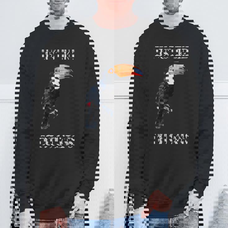 I Just Like Toucans Bird Animal Park オオハシ スウェットシャツ 高齢者への贈り物