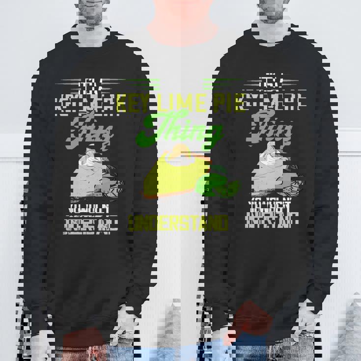 Key Lime Pie Thing レモンパイ デザート タルト フロリダパイ 長袖tシャツ スウェットシャツ 高齢者への贈り物