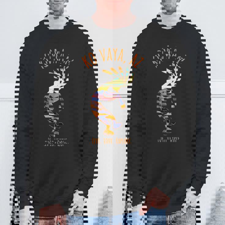 Koaya アリゾナ Usa ダンシング ココペリ 南西部デザイン スウェットシャツ 高齢者への贈り物