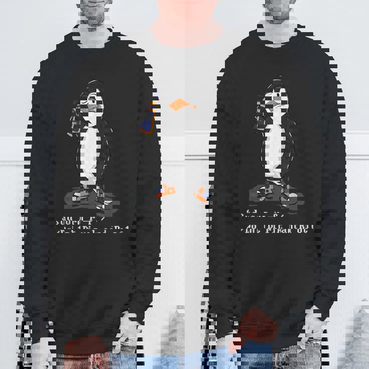 Linux Tux Penguinudo Rm Rf Pc Nerd Computer Freak Hacker スウェットシャツ 高齢者への贈り物