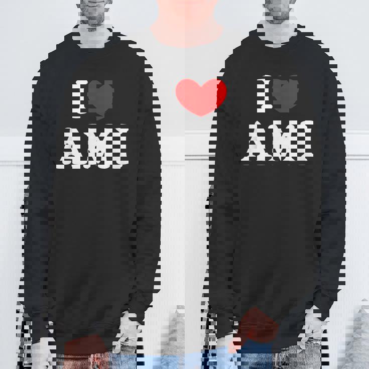 I Love Ami 私は愛する Ami スウェットシャツ 高齢者への贈り物