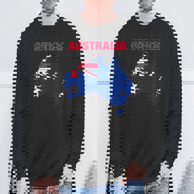 I Love Australia Enjoy Wear Australia Flag Graphic Cool スウェットシャツ 高齢者への贈り物