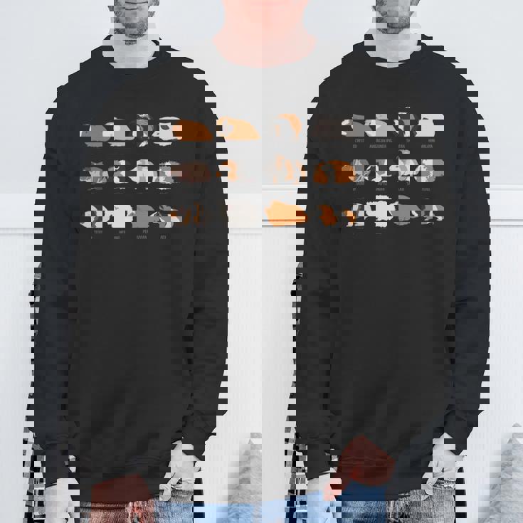 I Love Guinea Pig モルモット種tシャツ 長袖tシャツ スウェットシャツ 高齢者への贈り物