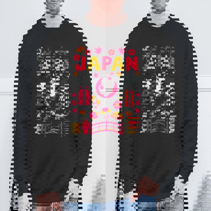 I Love Japan Folklore Nature & Culture Japan Graphic スウェットシャツ 高齢者への贈り物