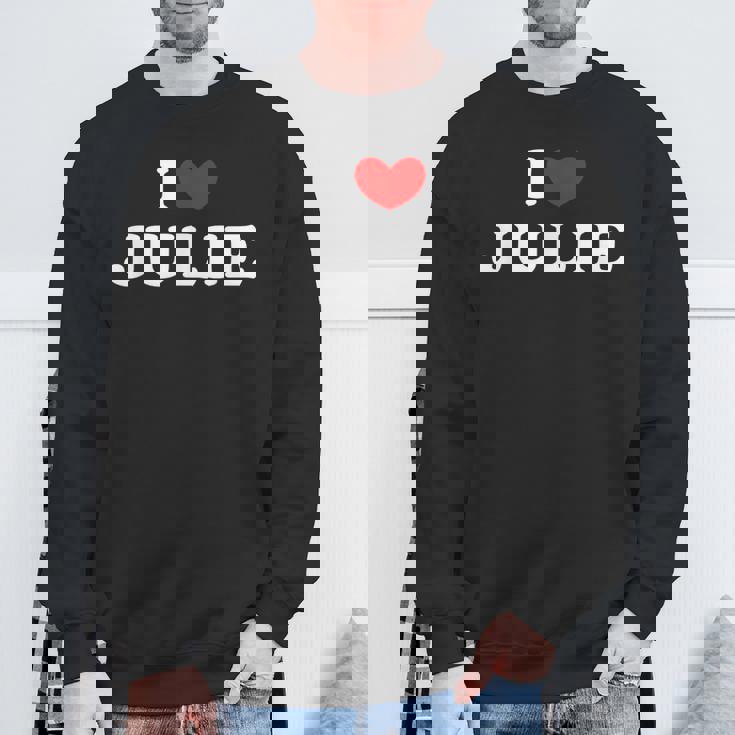 I Love Julie 私は愛する Julie スウェットシャツ 高齢者への贈り物