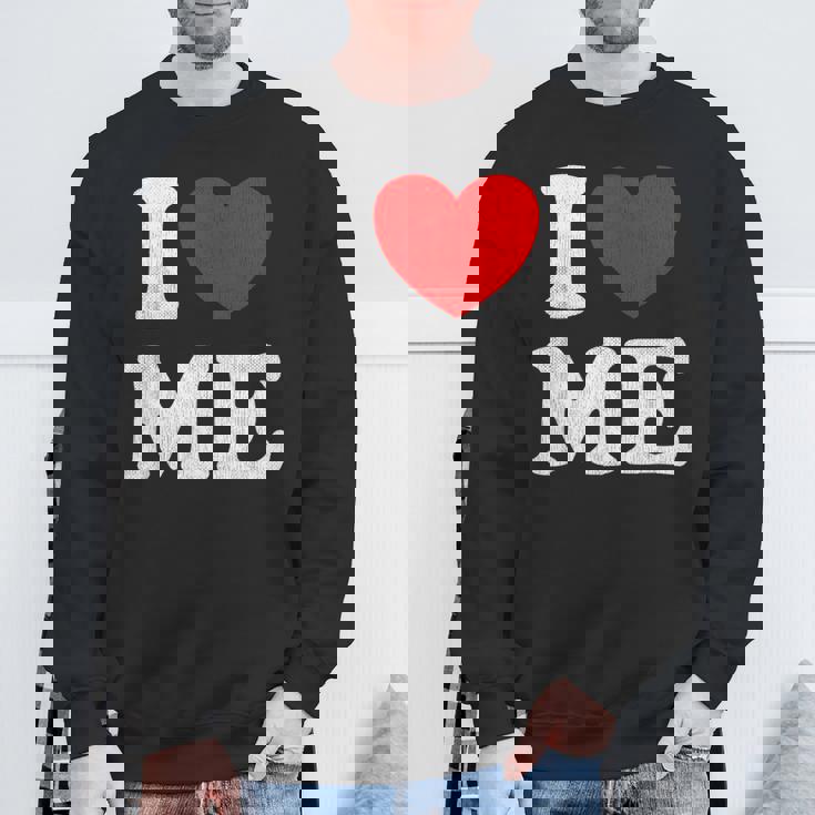 I Love Me シャツ Y2k ジョーク I Heart Me Love Myself Maine スウェットシャツ 高齢者への贈り物