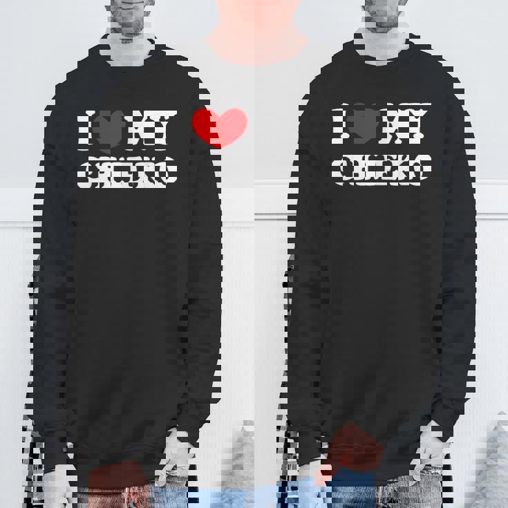 I Love My Chieko 私はチエコを愛しています スウェットシャツ 高齢者への贈り物