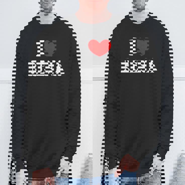 I Love Rena 私は愛する Rena スウェットシャツ 高齢者への贈り物