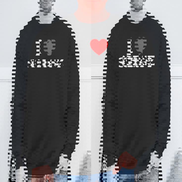 I Love ハート シュランツ ドイツテクノ Edm フェスティバル ダブステップ スウェットシャツ 高齢者への贈り物