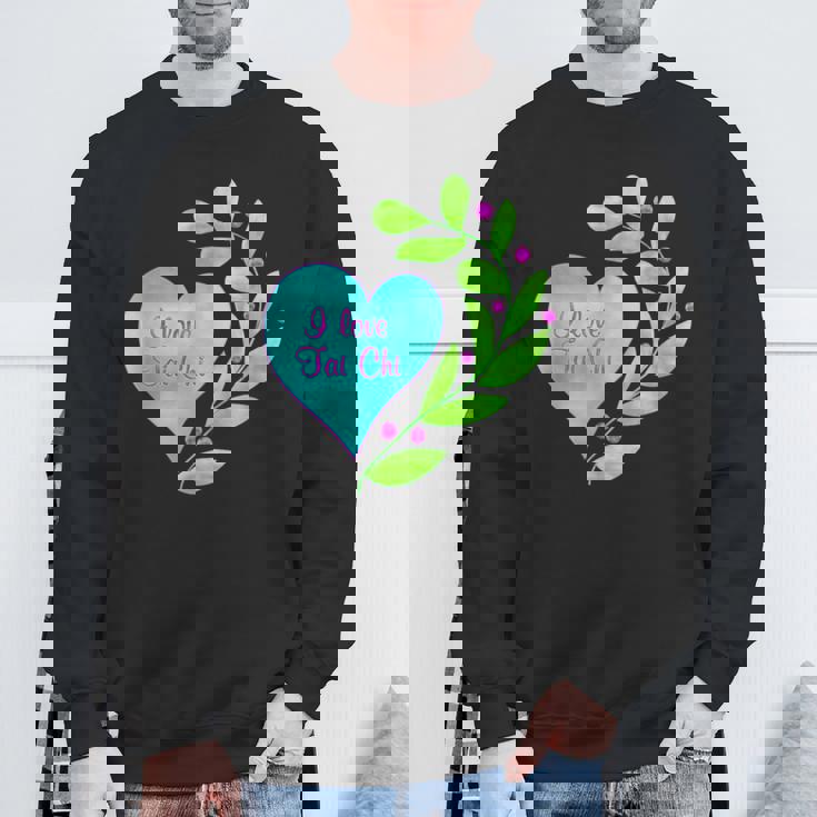 I Love 太極拳 スウェットシャツ 高齢者への贈り物