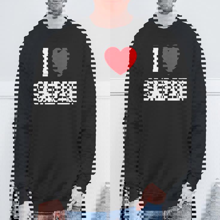 I Loveaipan 長袖tシャツ スウェットシャツ 高齢者への贈り物