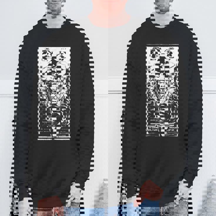 Lsd ヒステリア – レトログラインドハウスb-ムービーアート 長袖tシャツ スウェットシャツ 高齢者への贈り物