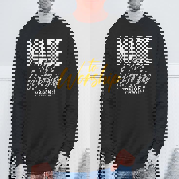 Made To Worship シャツ 礼拝用シャツ メンズ&レディース 神様 スウェットシャツ 高齢者への贈り物