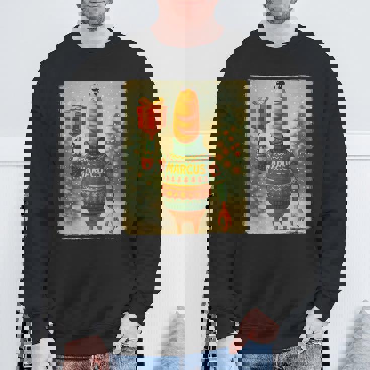 Marcus The Worm Christmas Ugly Sweater Sweatshirt Gifts for Old Men
