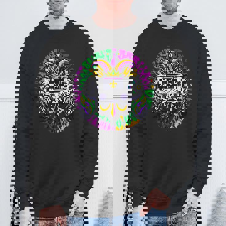 Mardi Gras おもしろ絞り染め ゲーマー 男の子服 メンズゲーム スウェットシャツ 高齢者への贈り物