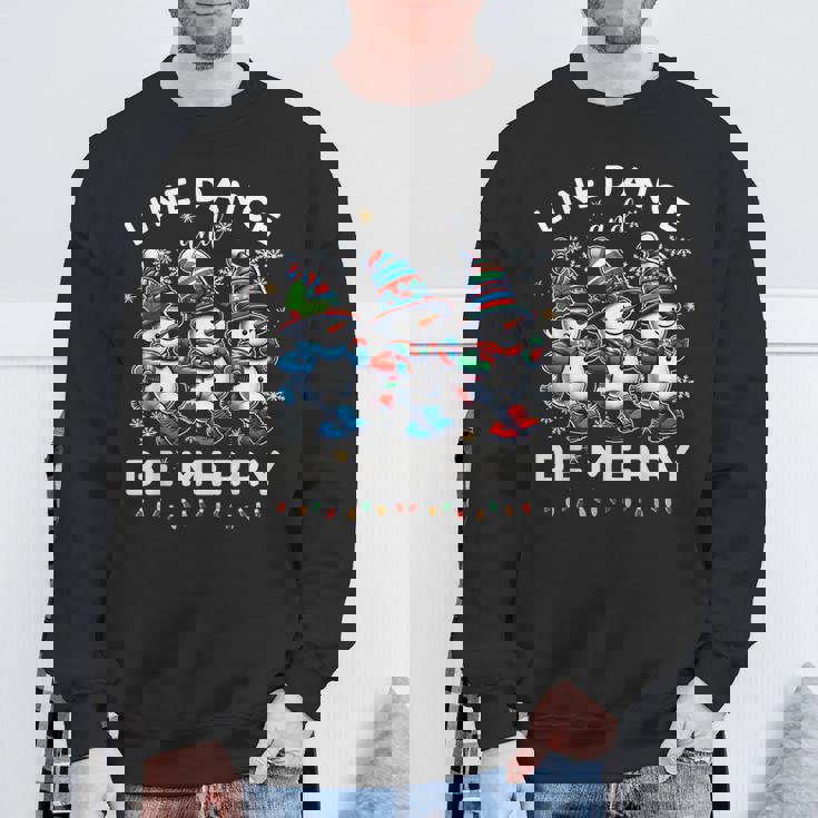 Be Merrynowman Line Dance クリスマス 面白い ホリデーダンス スウェットシャツ 高齢者への贈り物