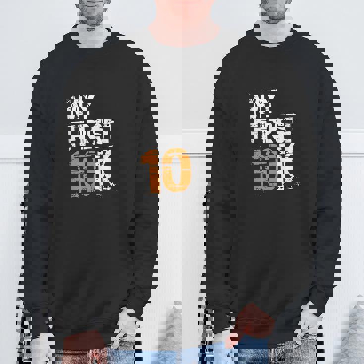 My First 10K 初心者達成マラソン スウェットシャツ 高齢者への贈り物