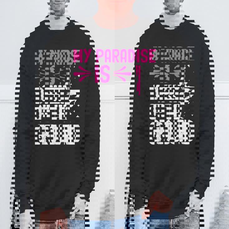 My Paradise Is 10 Feet Off The Ground 空中シルクエアリアリスト スウェットシャツ 高齢者への贈り物