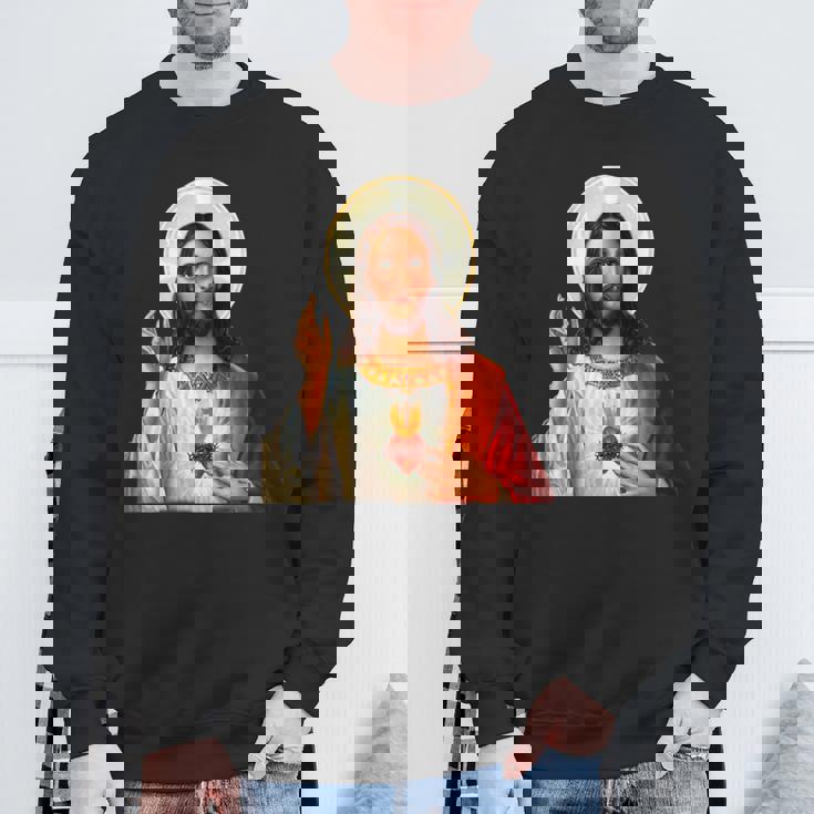 Myuperhero Is Jesus、Faith Love Godシャツ スウェットシャツ 高齢者への贈り物