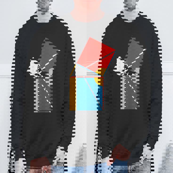 Nerdy Byrne's ピタゴラスの定理 幾何学 数学教師 Wt スウェットシャツ 高齢者への贈り物