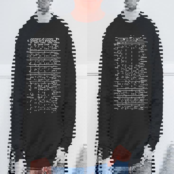 Nerdy Convergence Testsシリーズ 微積分数学先生 オタク スウェットシャツ 高齢者への贈り物