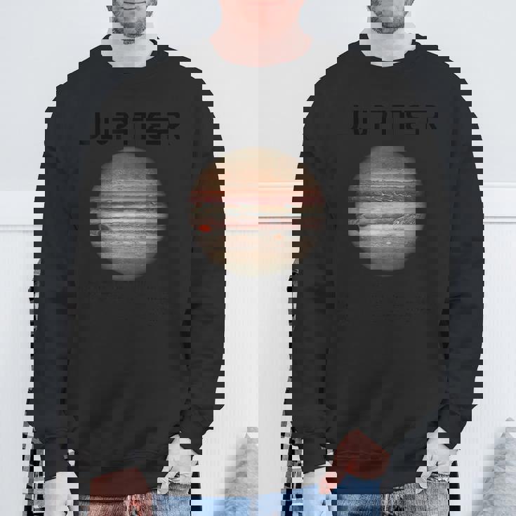 Nerdy Jupiter 天文学 科学惑星 太陽系 事実 B スウェットシャツ 高齢者への贈り物