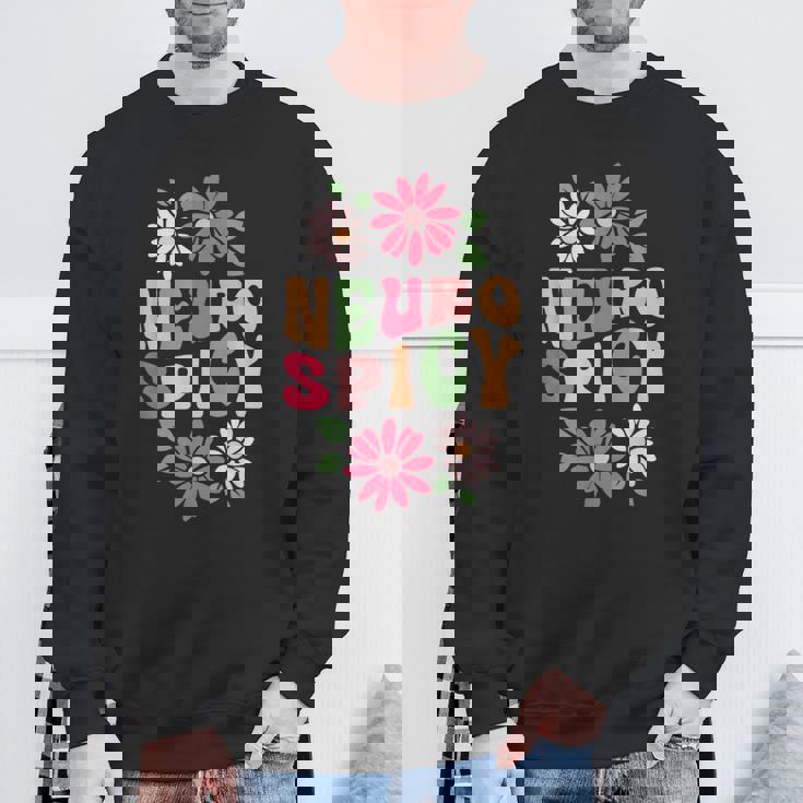 Neurospicy レトロフラワー スウェットシャツ 高齢者への贈り物