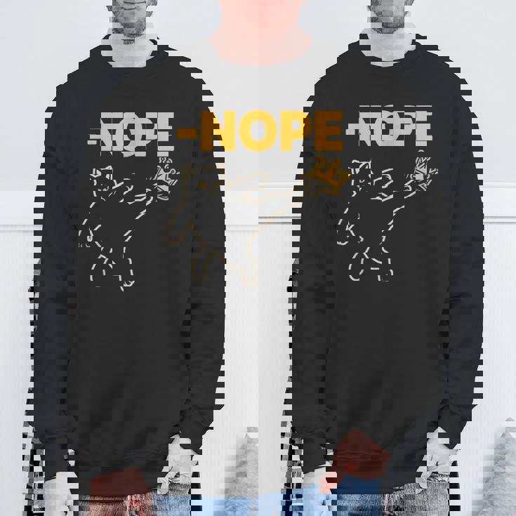 No Kings In America レトロ エッジの効いた抗議 スウェットシャツ 高齢者への贈り物