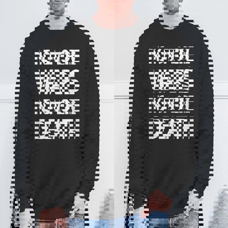 No More Wars No More Death スウェットシャツ 高齢者への贈り物