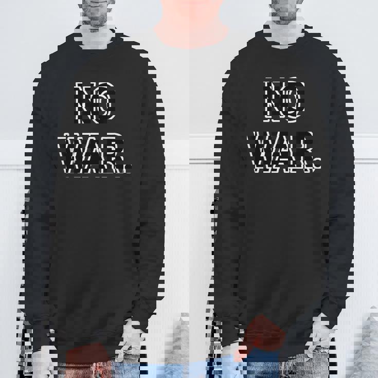 No War【戦争は いらない】反戦 スウェットシャツ 高齢者への贈り物