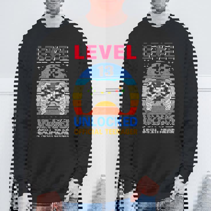 Official Nager 13Th Birthday Level 13 Unlocked スウェットシャツ 高齢者への贈り物