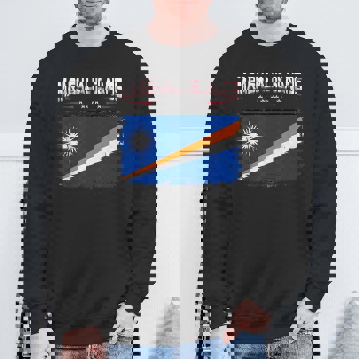 Patriotic Vintage Marshallese Flag Marshall Islands Sweatshirt Unisex Gifts for Old Men