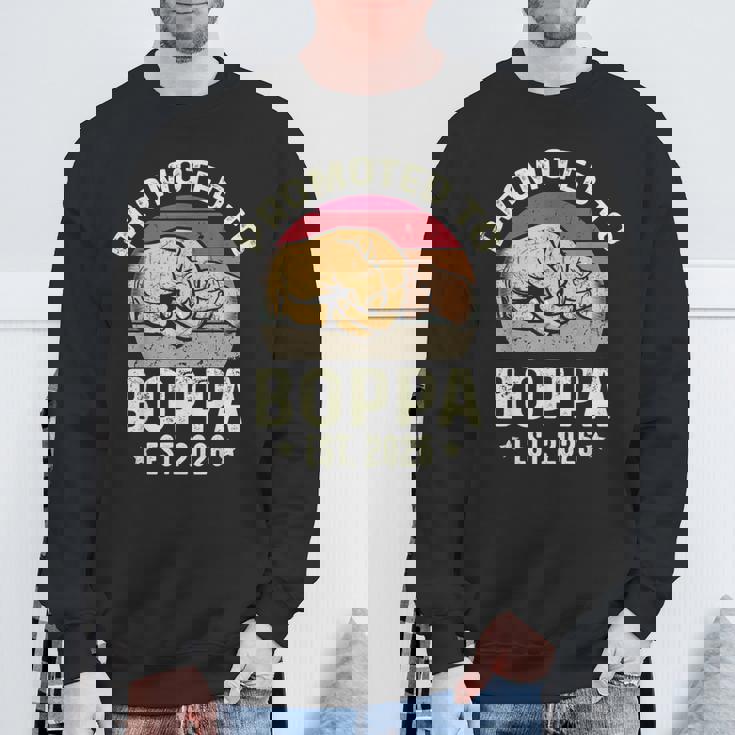Promoted To Boppa Est 2026 For New Papa Fathers Day Sweatshirt Unisex Gifts for Old Men