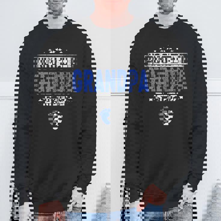 メンズ Promoted To Grandpa Est 2027 Dad スウェットシャツ 高齢者への贈り物