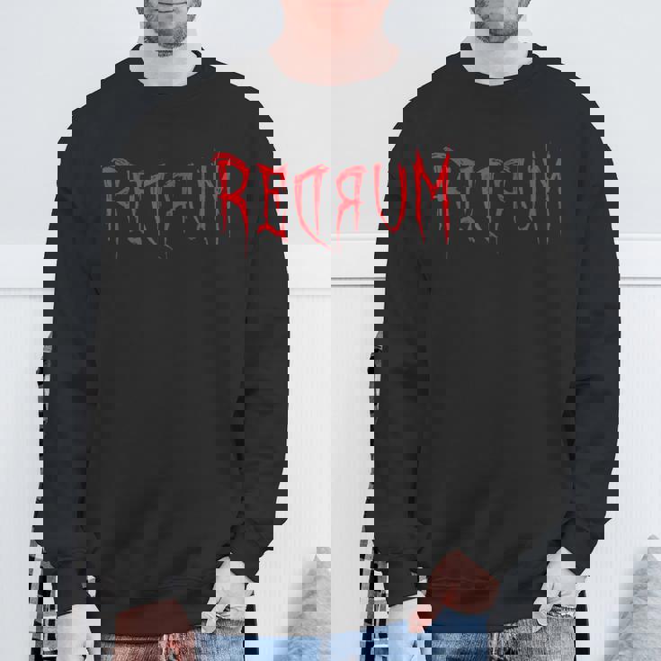Redrum 怖い不気味な血まみれのハロウィンtシャツ2 スウェットシャツ 高齢者への贈り物
