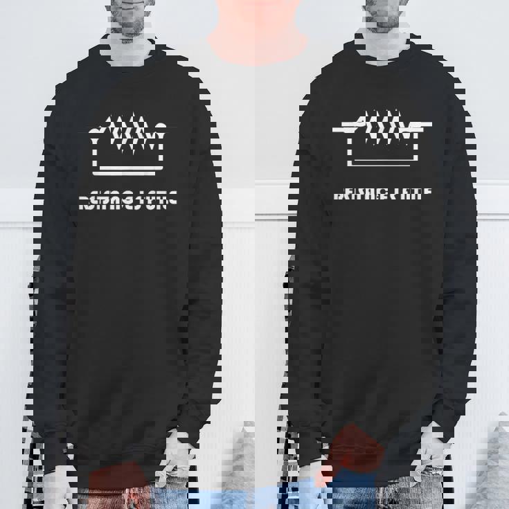 Resistance Is Futile スウェットシャツ 高齢者への贈り物