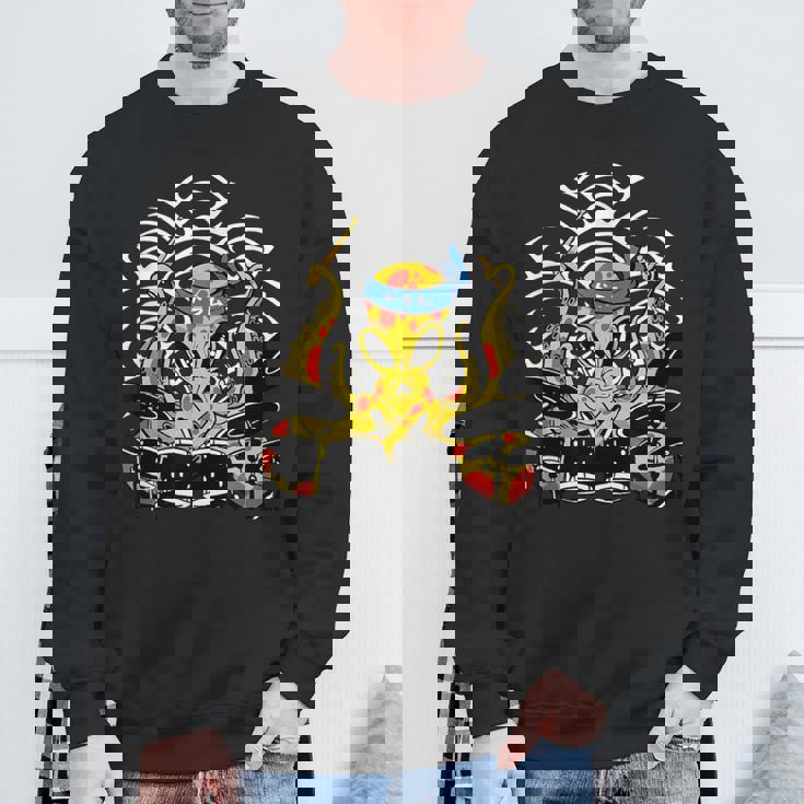 Retro Drumsticks Drummer Drums Hand スウェットシャツ 高齢者への贈り物