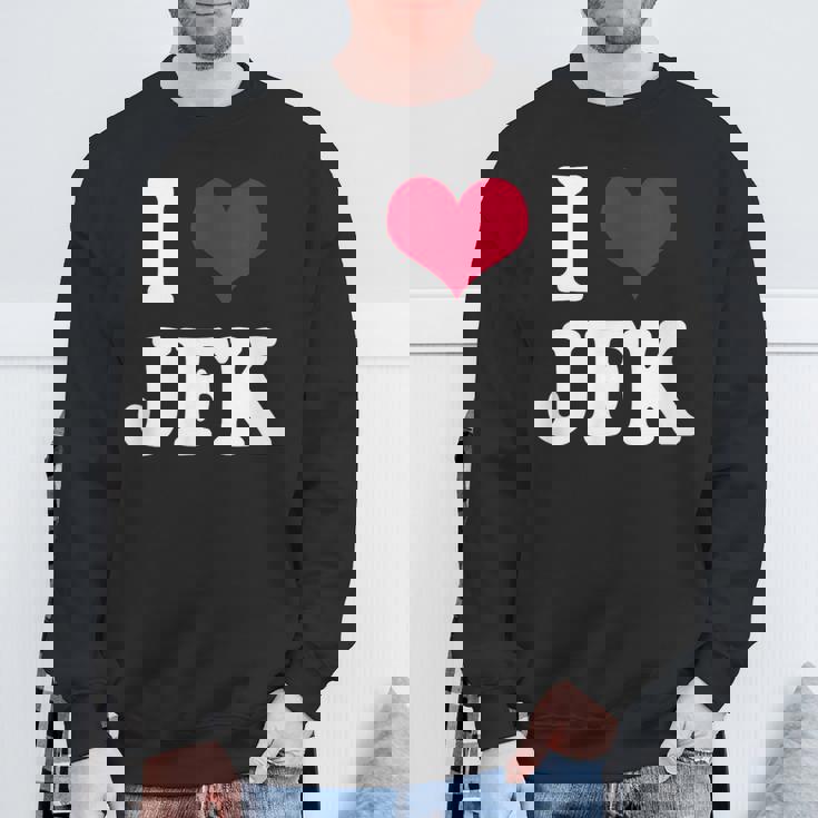 Retrointage I Heart Jfk John F Kennedy スウェットシャツ 高齢者への贈り物