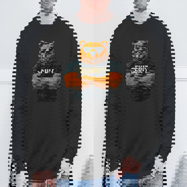 Security Buff Bear バウンサーデザイン スウェットシャツ 高齢者への贈り物