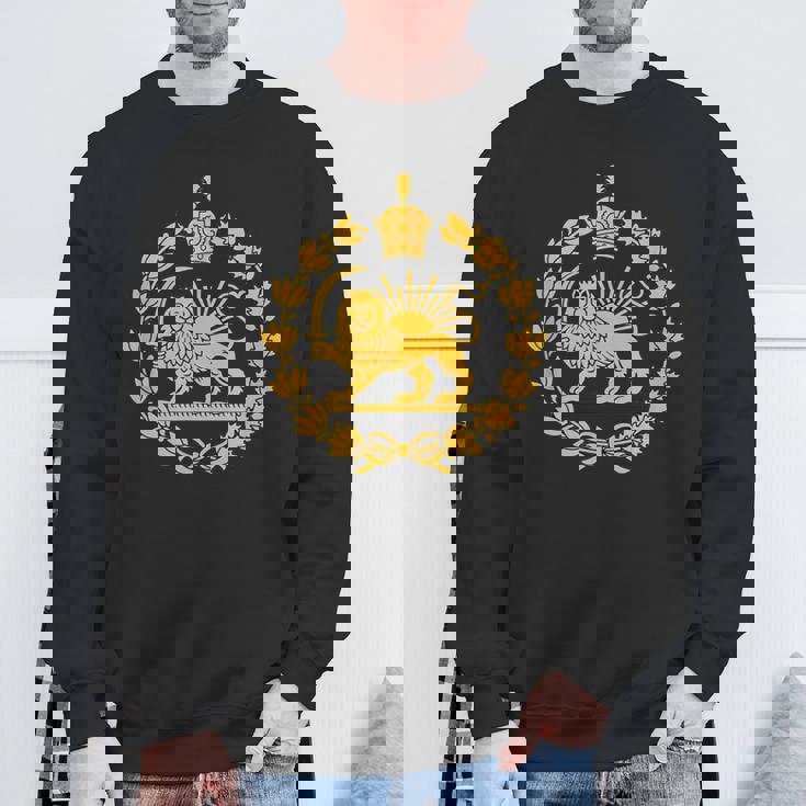 Shir O Khorshid Iran Pahlavi ライオンと太陽 スウェットシャツ 高齢者への贈り物