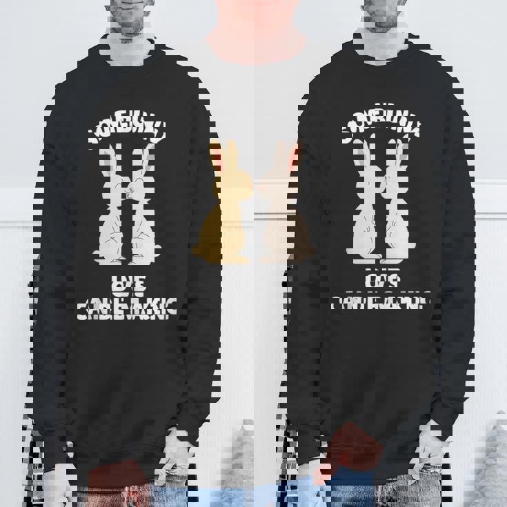 Somebunny Loves Candle Making Cute Easter Bunny Candle Maker Tank Top Sweatshirt Unisex Gifts for Old Men