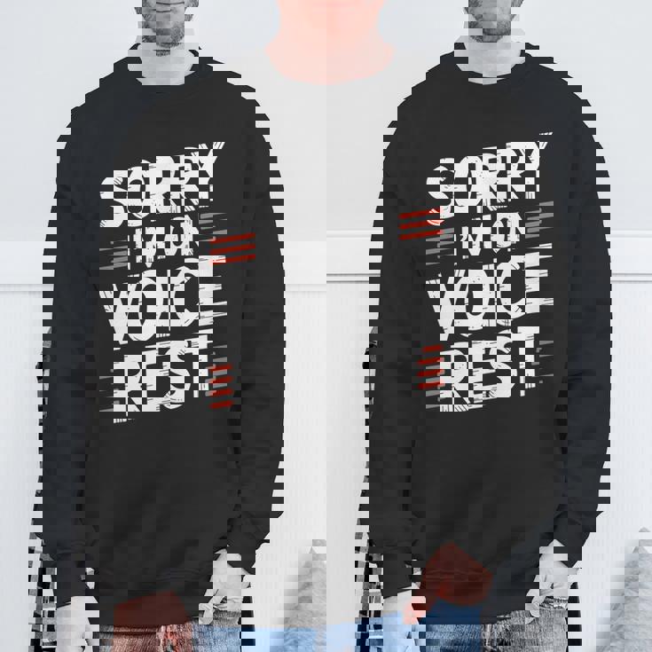 Sorry I'm Onoice Rest ボーカル合唱団の歌手休憩 スウェットシャツ 高齢者への贈り物